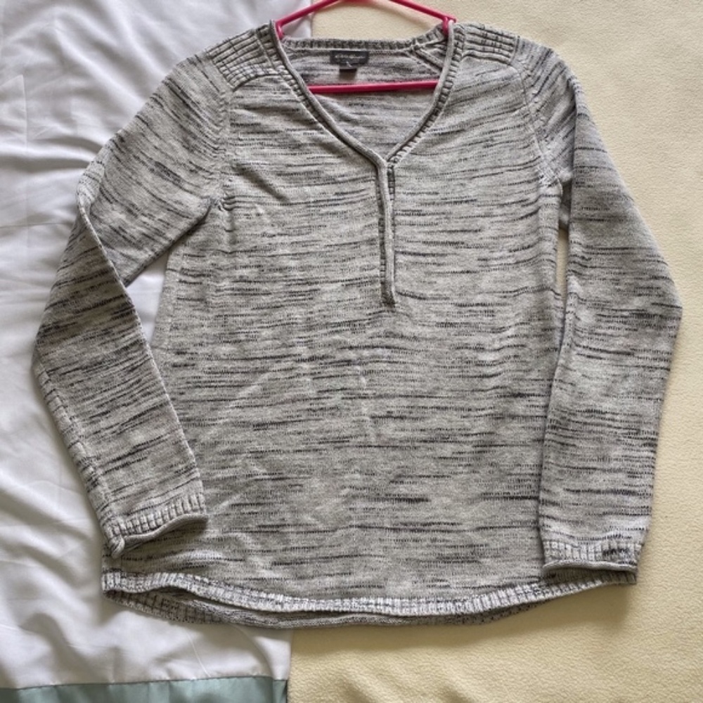 Eddie Bauer Small Sweater Grey Melange Color